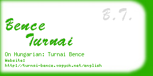 bence turnai business card